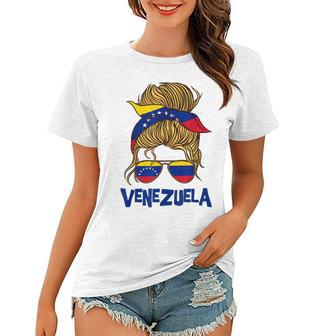 Venezuela For Girl Venezuelan Flag For Women Venezolana Women T-shirt | Mazezy