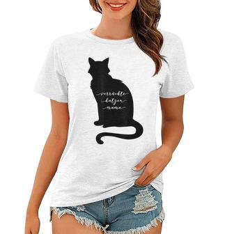 Verrückte Katzen Mama Katzenbesitzer Katze Mutter Geschenk Frauen Tshirt - Seseable