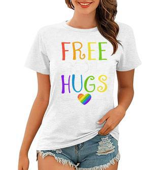 Womens Free Mom Hugs Lgbt T Shirt Mothers Day Gifts Women T-shirt | Mazezy