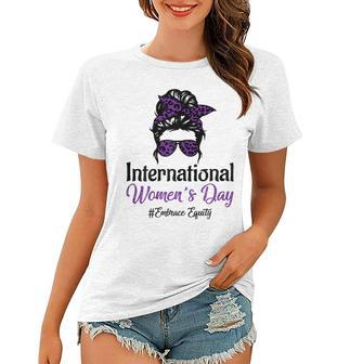 Womens International Womens Day 2023 8 March 2023 Embrace Equity Women T-shirt | Mazezy