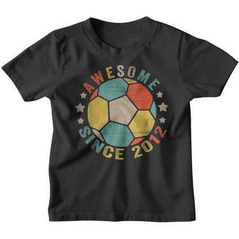 10 Year Old Awesome Since 2012 10Th Birthday Soccer Player V2 Youth T-shirt - Thegiftio UK