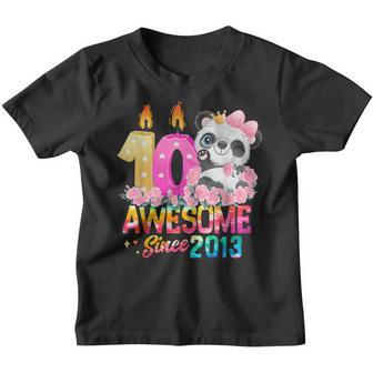 10 Year Old Awesome Since 2013 10Th Birthday Gift N Girls V3 Youth T-shirt - Thegiftio UK