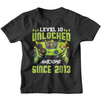 10 Year Old Boy Level 10 Unlocked Awesome 2013 10Th Birthday Youth T-shirt - Seseable