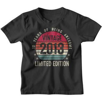 10 Year Old Gifts Vintage 2013 Limited Edition 10Th Birthday Youth T-shirt - Thegiftio UK