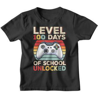 100 Day Of School Funny Gamer Video Games Boys 100Th Day V2 Youth T-shirt - Thegiftio UK