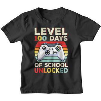 100 Day Of School Funny Gamer Video Games Boys 100Th Day Youth T-shirt - Thegiftio UK