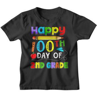 100 Days Of 2Nd Grade- Happy 100Th Day Of School Gifts Youth T-shirt - Thegiftio UK