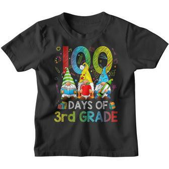 100 Days Of 3Rd Grade 100 Days Of School Gnomes Teacher Kid Youth T-shirt - Seseable