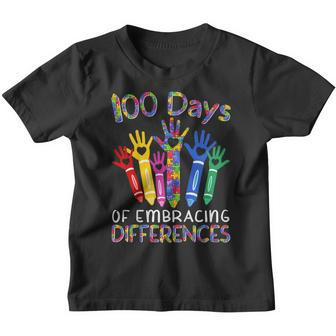 100 Days Of Embracing Differences Iep 100Th Day Of School Youth T-shirt | Mazezy