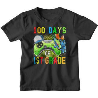 100 Days Of First Grade Level Unlocked 100 Days Of School V2 Youth T-shirt - Seseable