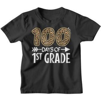 100 Days Of First Grade Teacher Student 100Th Day Of School V2 Youth T-shirt - Thegiftio UK