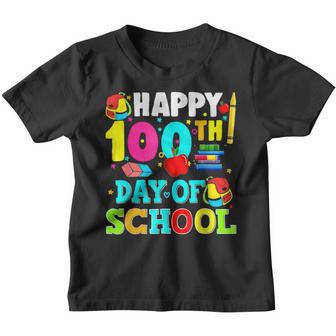 100 Days Of Kindergarten - Happy 100Th Day Of School Gift Youth T-shirt - Thegiftio UK