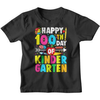 100 Days Of Kindergarten Happy 100Th Day Of School V4 Youth T-shirt - Thegiftio UK
