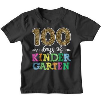 100 Days Of Kindergarten Kid Boy Girl Teacher School Youth T-shirt - Thegiftio UK