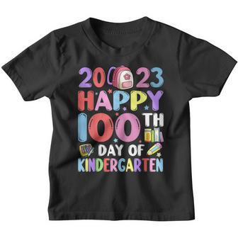 100 Days Of Kindergarten School Gift Students Teachers Kids V3 Youth T-shirt - Thegiftio UK