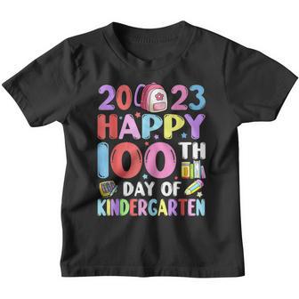 100 Days Of Kindergarten School Gift Students Teachers Kids V4 Youth T-shirt - Thegiftio UK