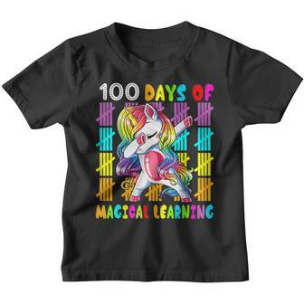 100 Days Of Magical Learning 100Th Day Of School Unicorn Kid V2 Youth T-shirt - Thegiftio UK