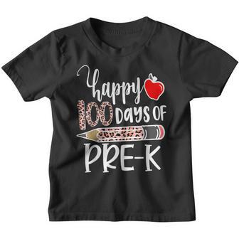100 Days Of Pre K Happy 100Th Day Of School Rainbow V2 Youth T-shirt - Thegiftio UK