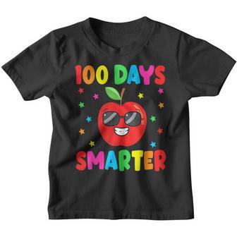 100 Days Of School 100Th Day Of School Apple Kids Boys Girls Youth T-shirt - Thegiftio UK