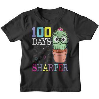 100 Days Of School 100Th Sharper Cactus Teacher & Kids Youth T-shirt - Thegiftio UK