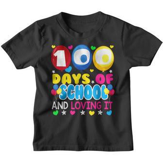 100 Days Of School And Loving It Cute Gifts Teacher Child Youth T-shirt - Thegiftio UK