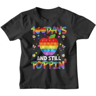 100 Days Of School And Still Poppin 100Th Day Pop It V5 Youth T-shirt - Thegiftio UK