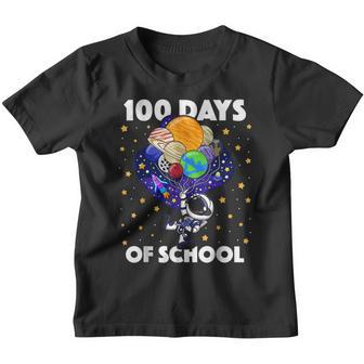 100 Days Of School Astronaut Outer Space Boys Kids 100Th Day Youth T-shirt - Thegiftio UK
