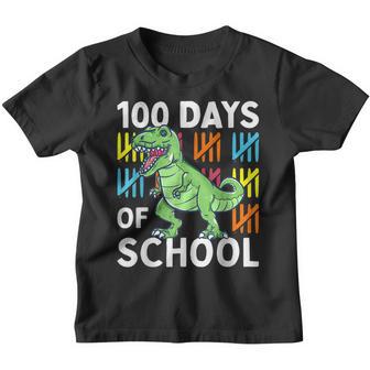 100 Days Of School Boys Dinosaur 100Th Day Dino Youth T-shirt - Thegiftio UK