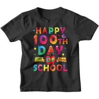 100 Days Of School Boys Girls Happy 100 Days Of School Youth T-shirt - Seseable
