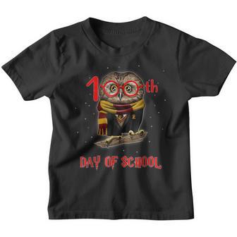 100 Days Of School Cute Owl Happy 100Th Day Of School Youth T-shirt - Thegiftio UK