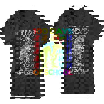 100 Days Of School Dinosaur 100 Days Smarter Kids V2 Youth T-shirt | Seseable UK