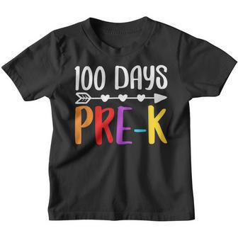 100 Days Of School For Pre-K Back To School Youth T-shirt - Thegiftio UK