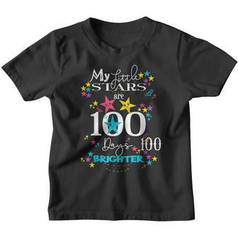 100 Days Of School Gifts For Kids Boys Kindergarten Teacher V2 Youth T-shirt - Thegiftio UK