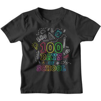 100 Days Of School Happy 100Th Day Of School Back To School Youth T-shirt - Thegiftio UK