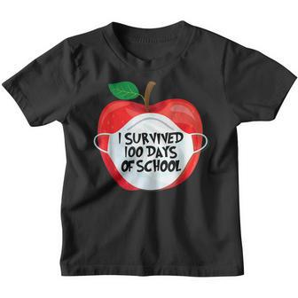 100 Days Of School Remote Virtual Teacher Studen Youth T-shirt - Thegiftio UK