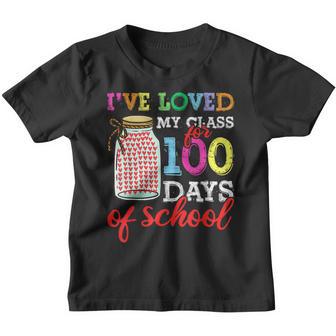 100 Days Of School Teacher Men Women Loved My Class V2 Youth T-shirt - Thegiftio UK