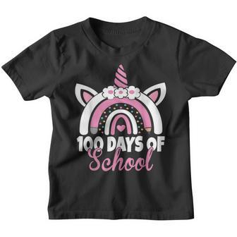 100 Days Of School Teacher Smarter Cute Unicorn Rainbow Youth T-shirt - Thegiftio UK