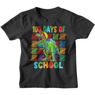 100 Days Of School Trex 100 Days Smarter 100Th Day Of School V2 Youth T-shirt - Seseable