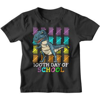 100 Days Of School Trex 100 Days Smarter 100Th Day Of School Youth T-shirt - Seseable