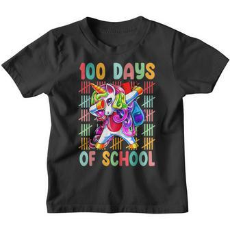 100 Days Of School Unicorn 100 Days Smarter 100Th Day V3 Youth T-shirt - Thegiftio UK