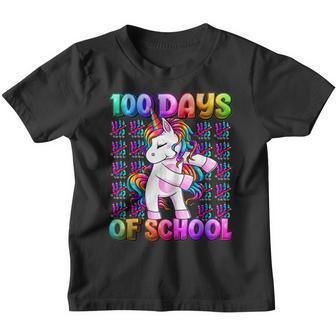 100 Days Of School Unicorn 100 Days Smarter 100Th Day V4 Youth T-shirt - Thegiftio UK