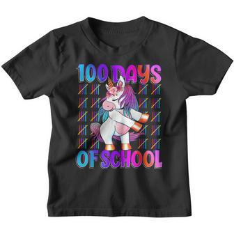 100 Days Of School Unicorn 100 Days Smarter 100Th Day V4 Youth T-shirt - Seseable