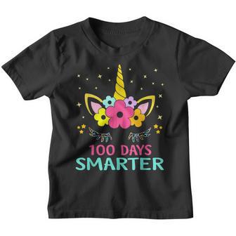 100 Days Of School Unicorn Girls Costume Gift Youth T-shirt - Thegiftio UK