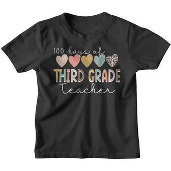 100 Days Of Third Grade Back To School Teacher Life Youth T-shirt - Thegiftio UK