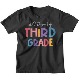 100 Days Of Third Grade Happy 100Th Day Of School Youth T-shirt - Thegiftio UK