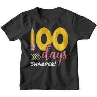 100 Days Sharper 100Th Day Of School Teacher Kids Youth T-shirt - Thegiftio UK