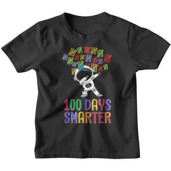 100 Days Smarter 100Th Day Of School Dabbing Space Kids Youth T-shirt - Thegiftio UK