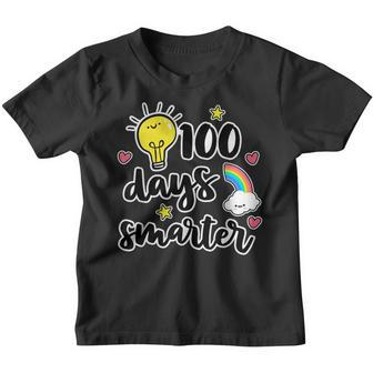100 Days Smarter 100Th Day Of School Kindness Teacher Youth T-shirt - Seseable