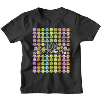 100 Days Smarter 100Th Day Of School Owl Kids & Teachers Youth T-shirt - Seseable