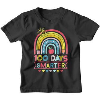 100 Days Smarter 100Th Day Of School Teacher Girls Boys Kids Youth T-shirt - Thegiftio UK